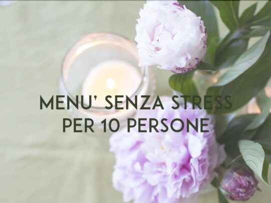 MENU SENZA STRESS